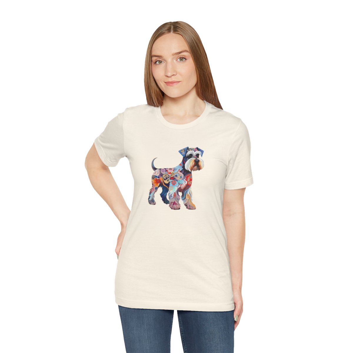 Art Nouveau Miniature Schnauzer - Men's Tee - person3
