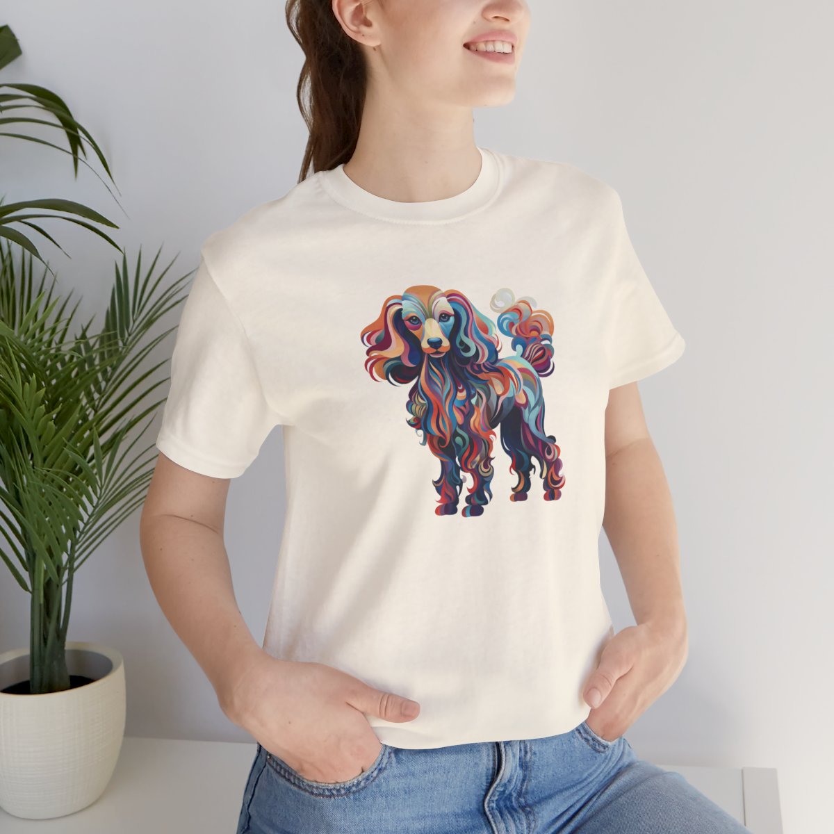 Art Nouveau Poodle - Men's Tee - lifestyle