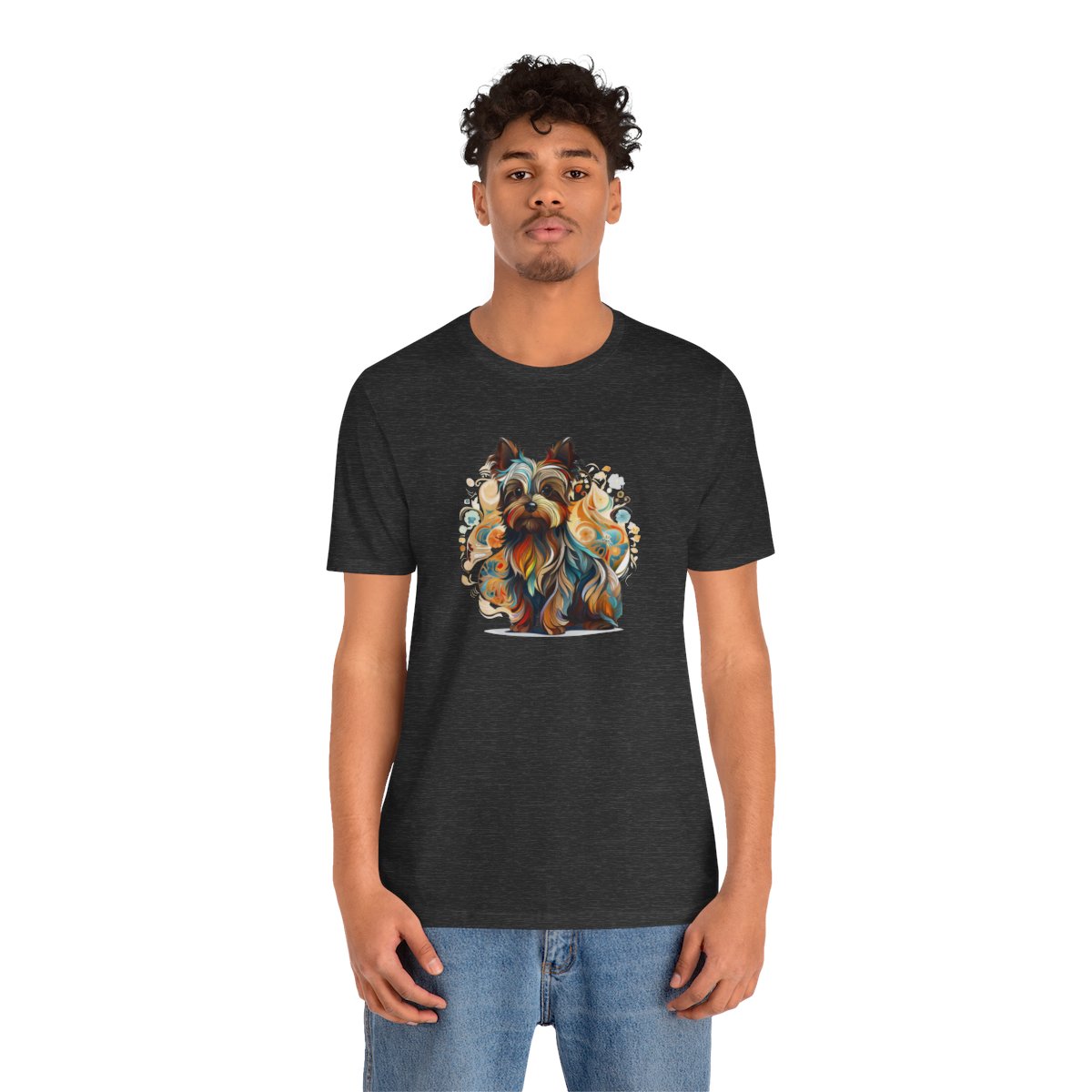 Art Nouveau Yorkshire Terrier - Men's Tee - person2