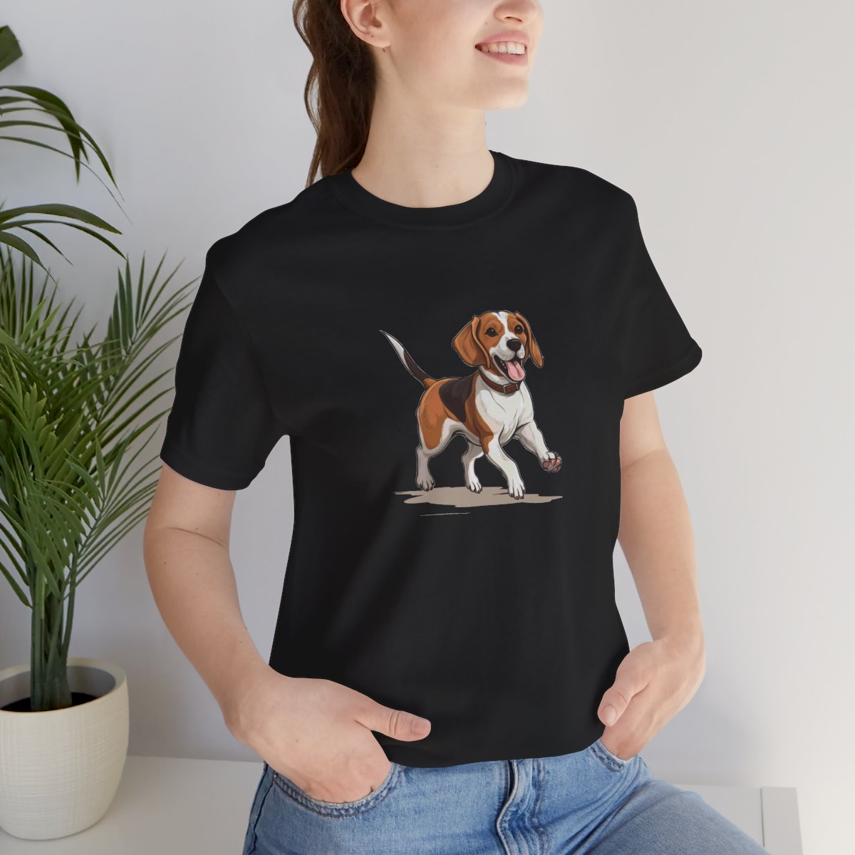 Playful Puppers Beagle - Men's Tee - lifestyle