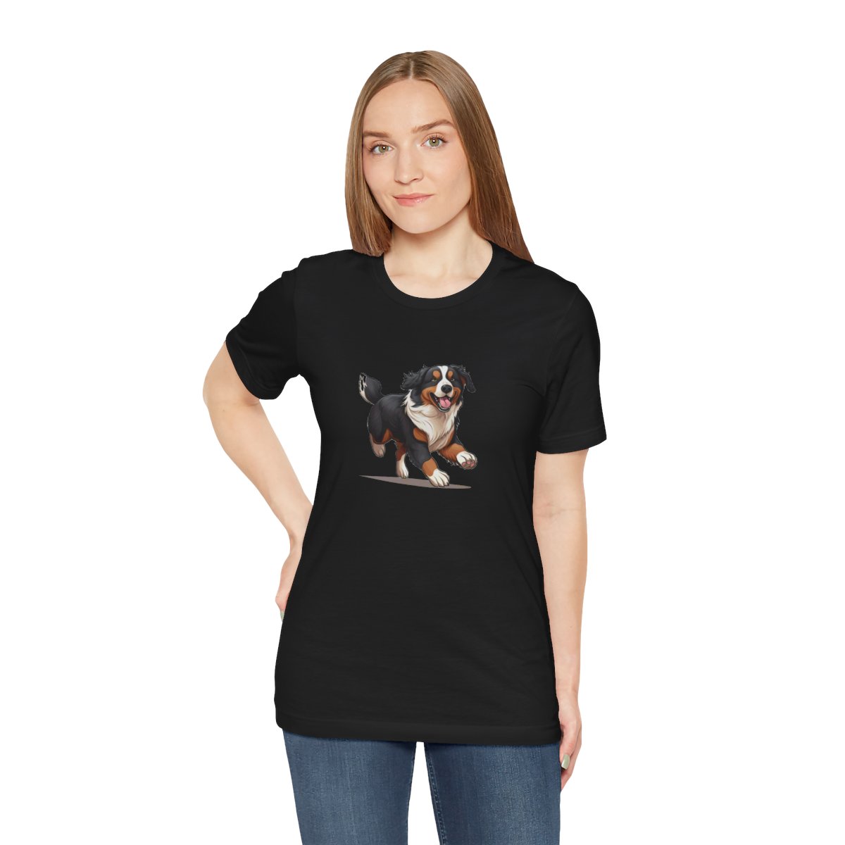 Playful Puppers Bernese Mountain Dog - Men's Tee - person3