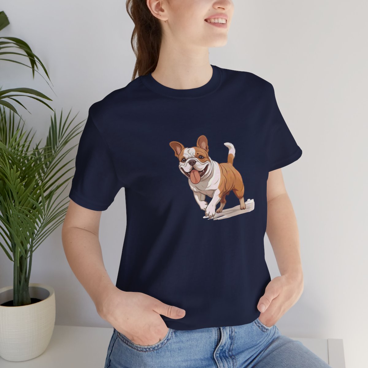 Playful Puppers Bulldog - Men's Tee - lifestyle