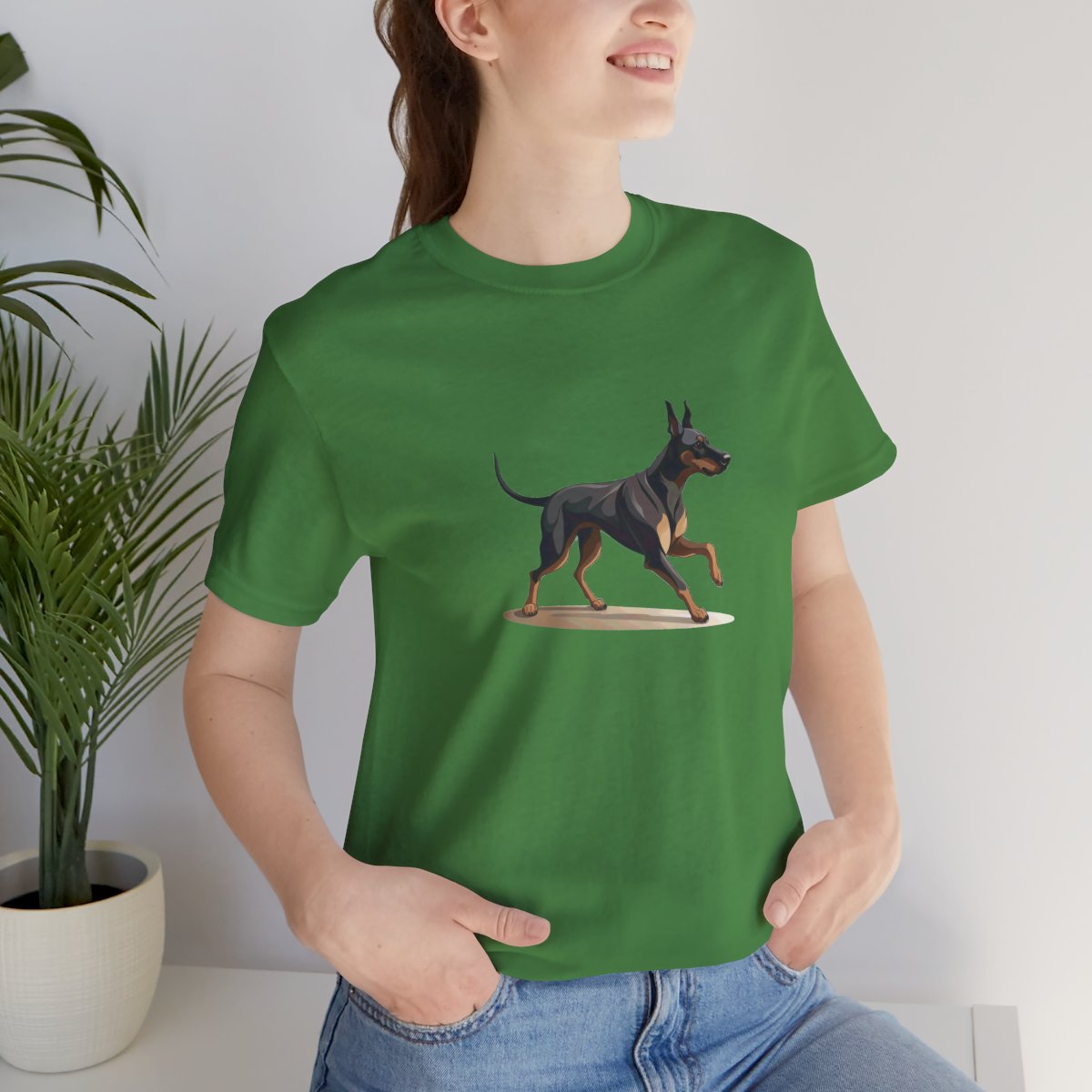 Playful Puppers Doberman - Men's Tee - lifestyle