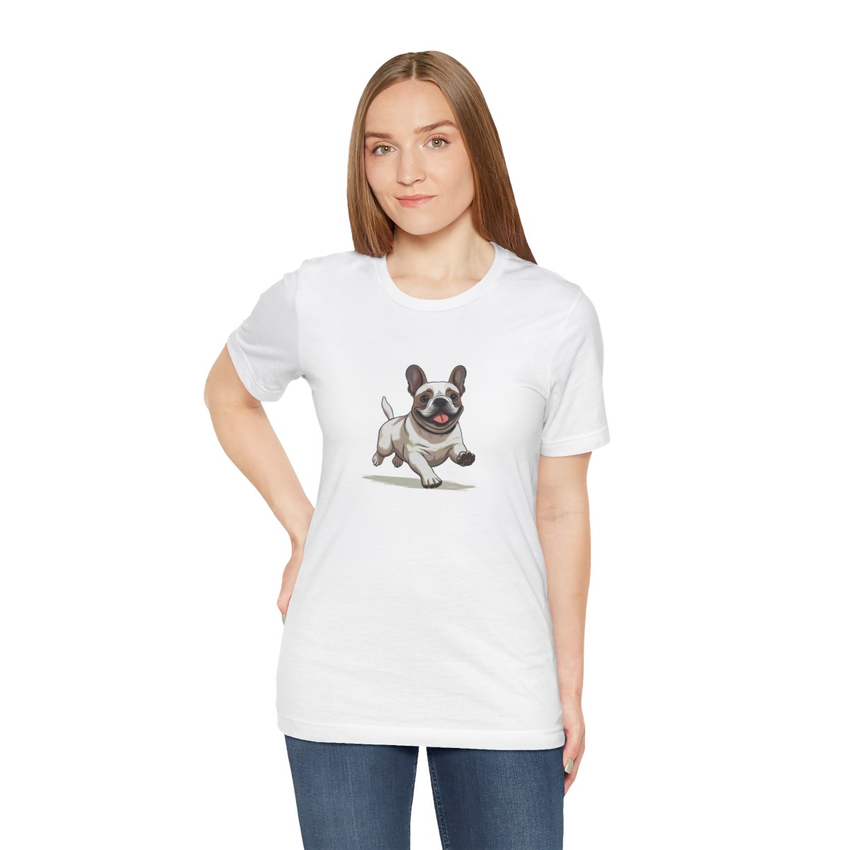 Playful Puppers French Bulldog - Men's Tee - person3