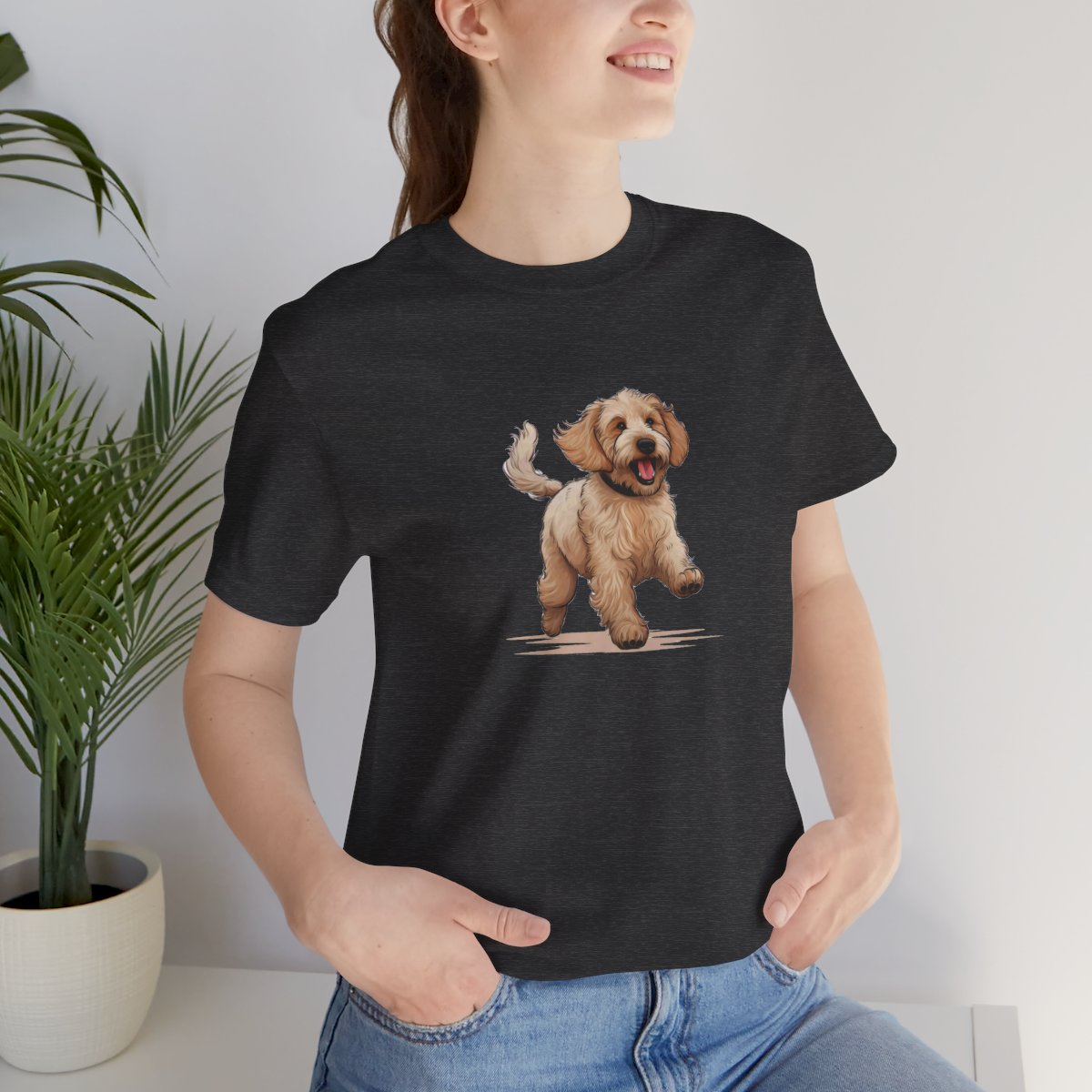 Playful Puppers Goldendoodle - Men's Tee - lifestyle