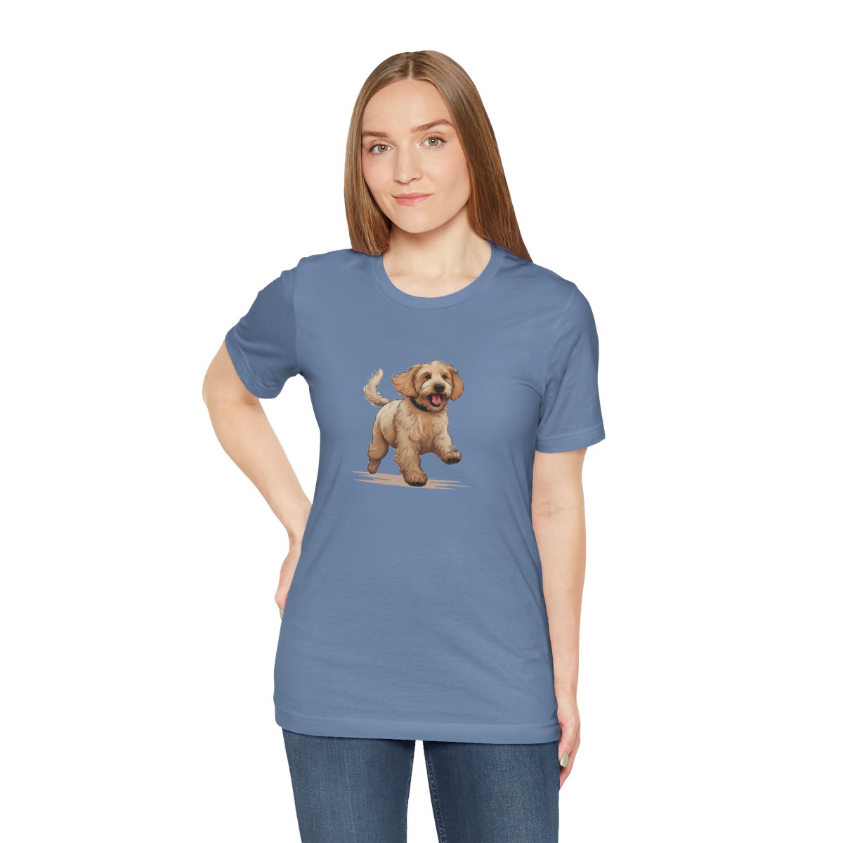 Playful Puppers Goldendoodle - Men's Tee - person3