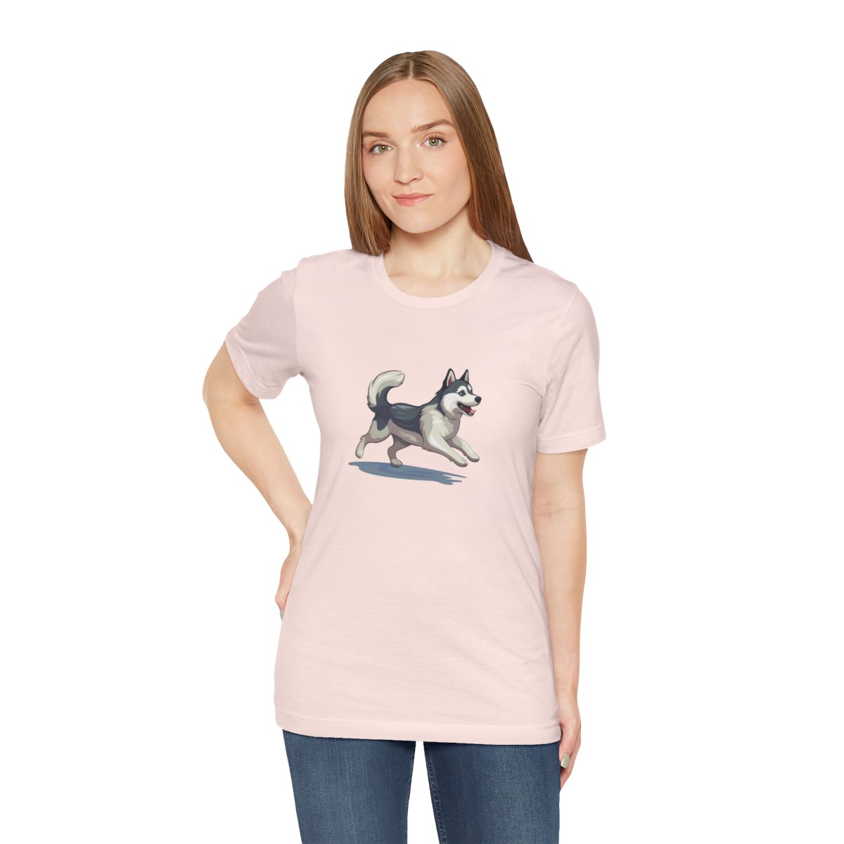 Playful Puppers Husky - Men's Tee - person3