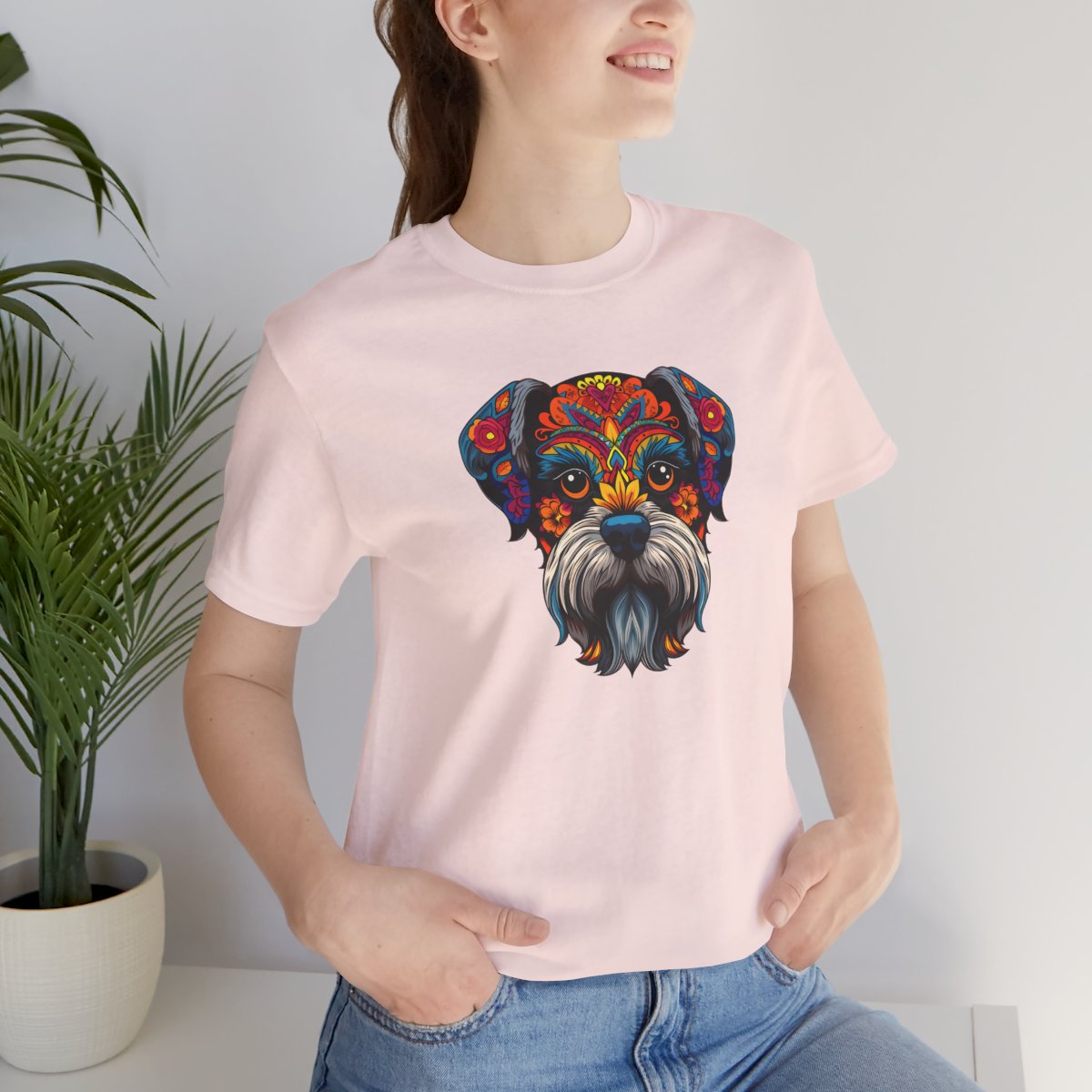 Spirit Animal Miniature Schnauzer - Men's Tee - lifestyle