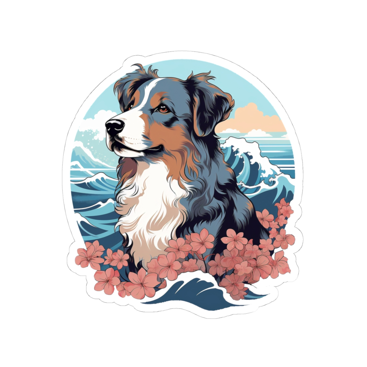 Aloha Australian Shepherd - Sticker