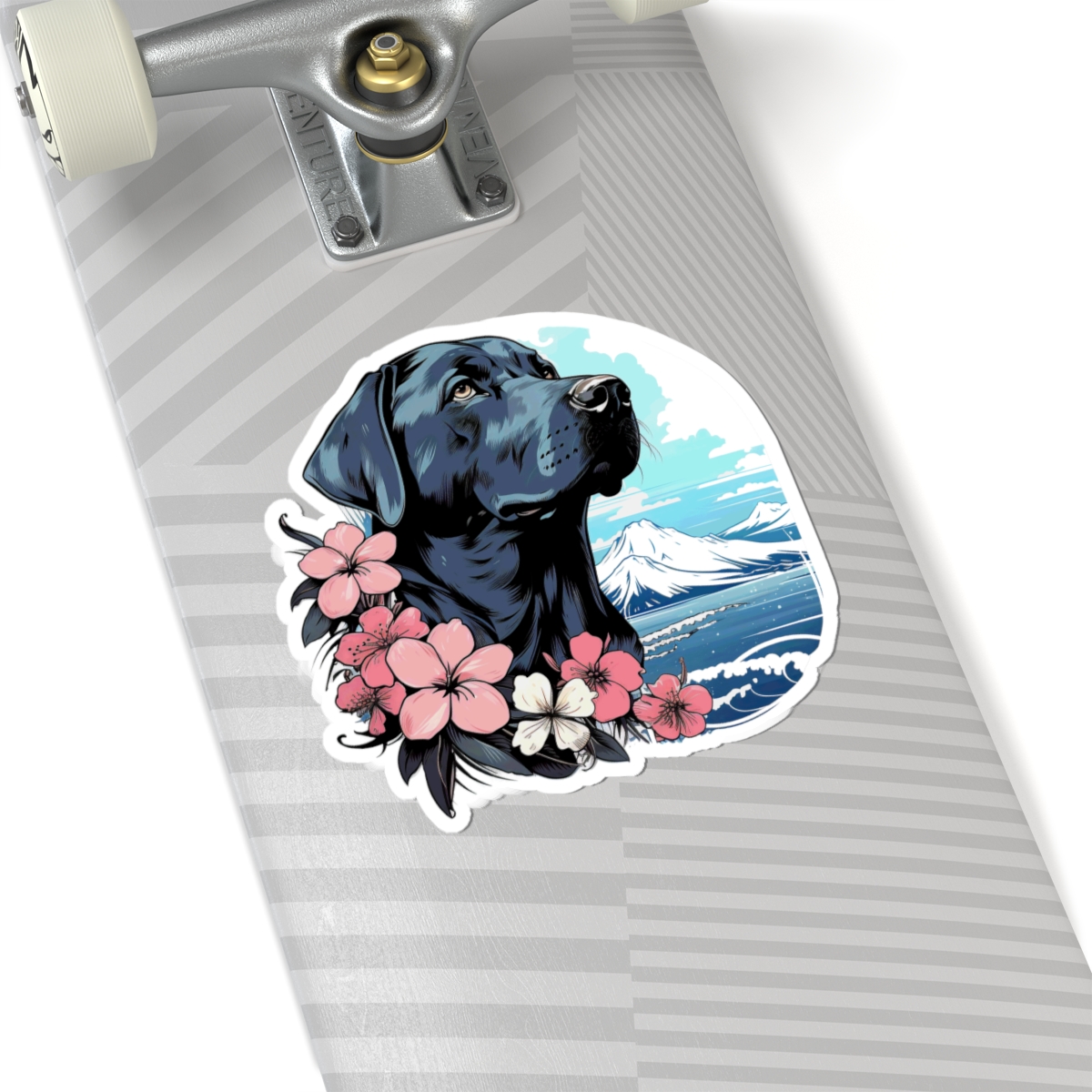 Aloha Black Labrador Retriever - Sticker - context