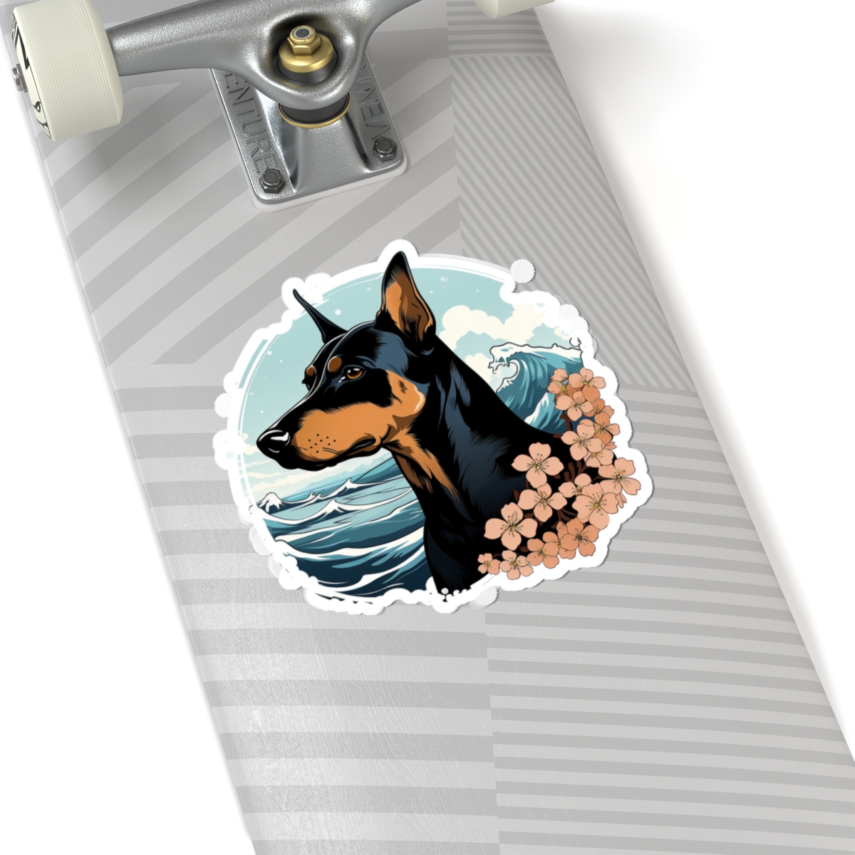 Aloha Doberman - Sticker - context