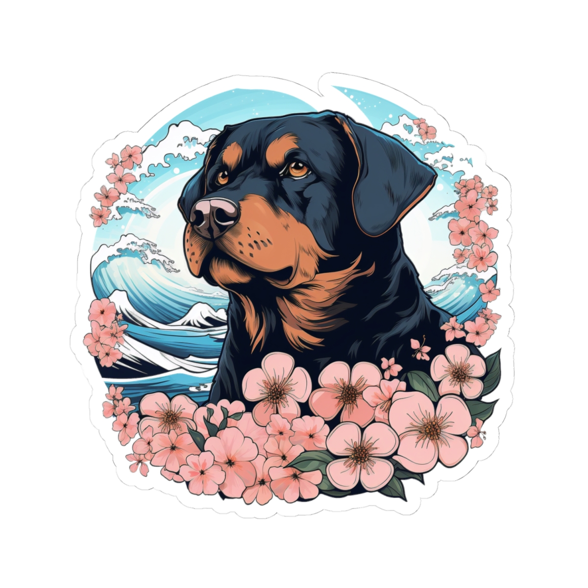 Aloha Rottweiler - Sticker