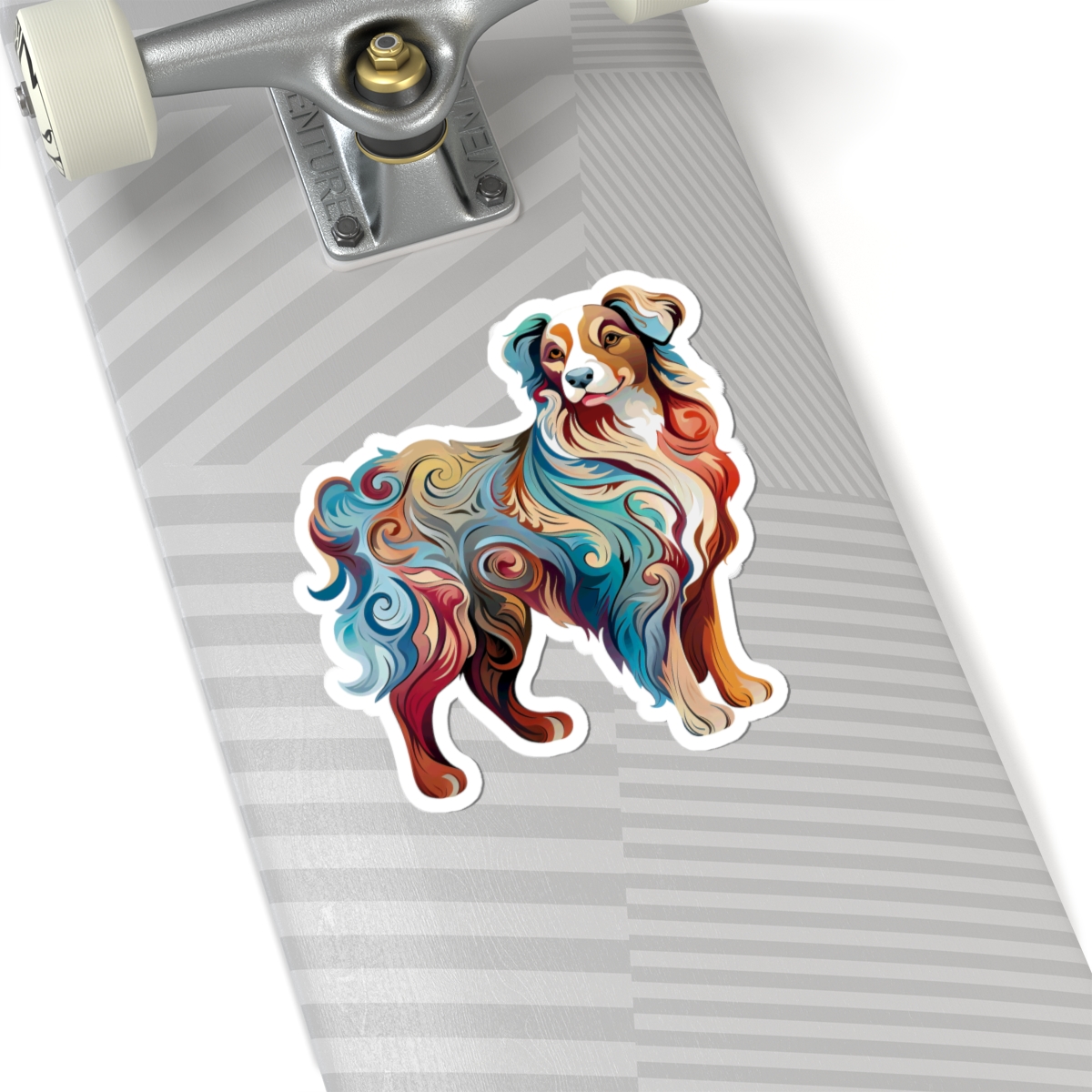 Art Nouveau Australian Shepherd - Sticker - context