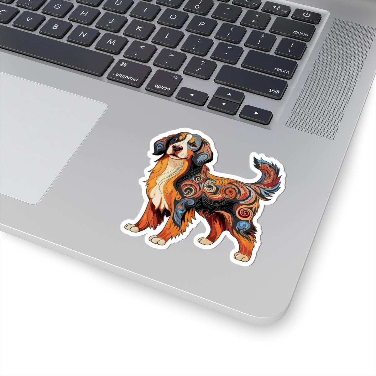 Art Nouveau Bernese Mountain Dog - Sticker - context