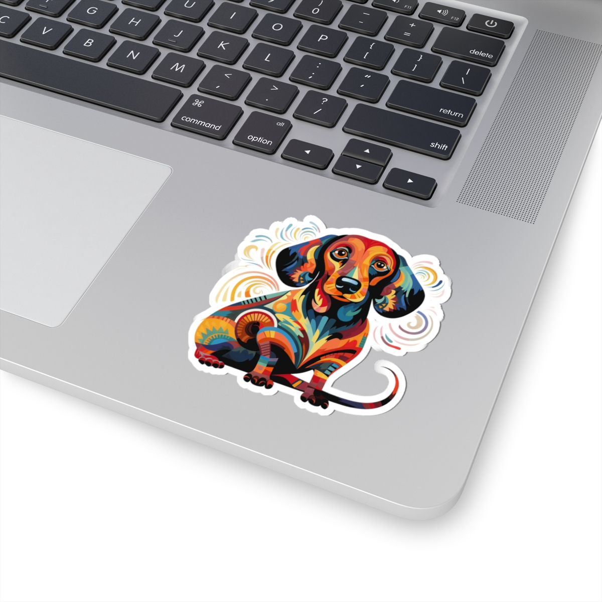 Art Nouveau Dachshund - Sticker - context