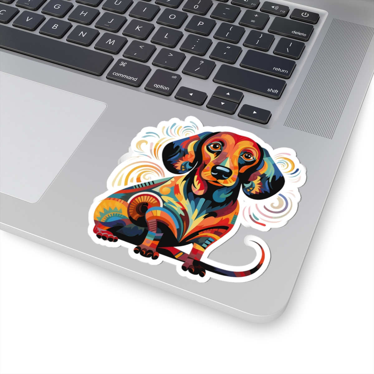 Art Nouveau Dachshund - Sticker - context