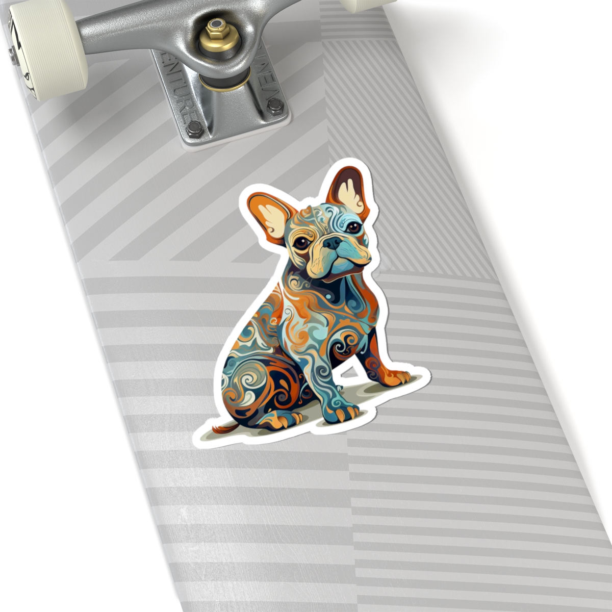 Art Nouveau French Bulldog - Sticker - context