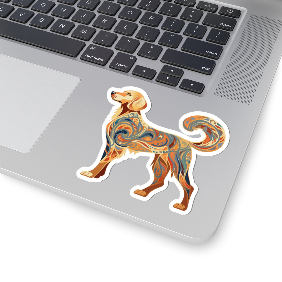 Art Nouveau Golden Retriever - Sticker - context