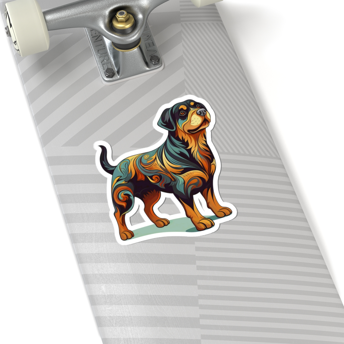 Art Nouveau Rottweiler - Sticker - context