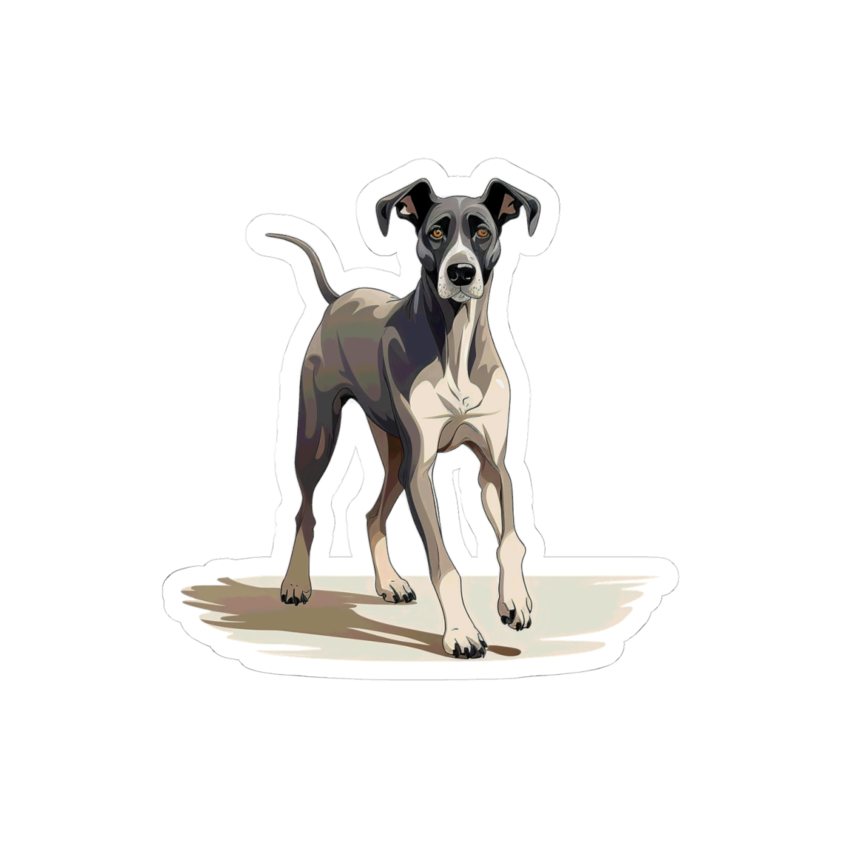 Playful Puppers Great Dane - Sticker