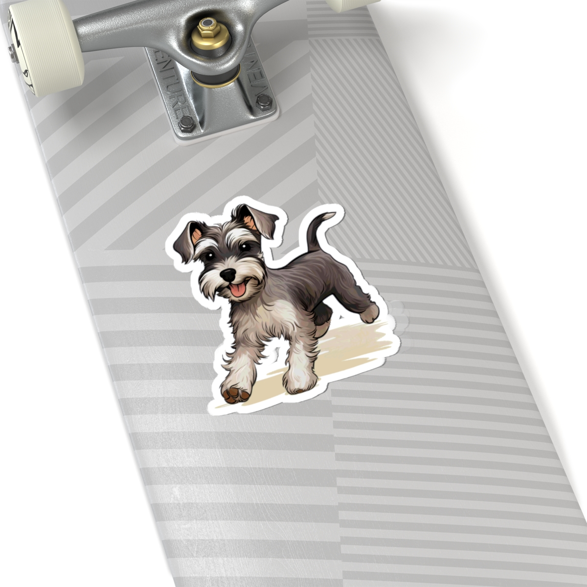 Playful Puppers Miniature Schnauzer - Sticker - context
