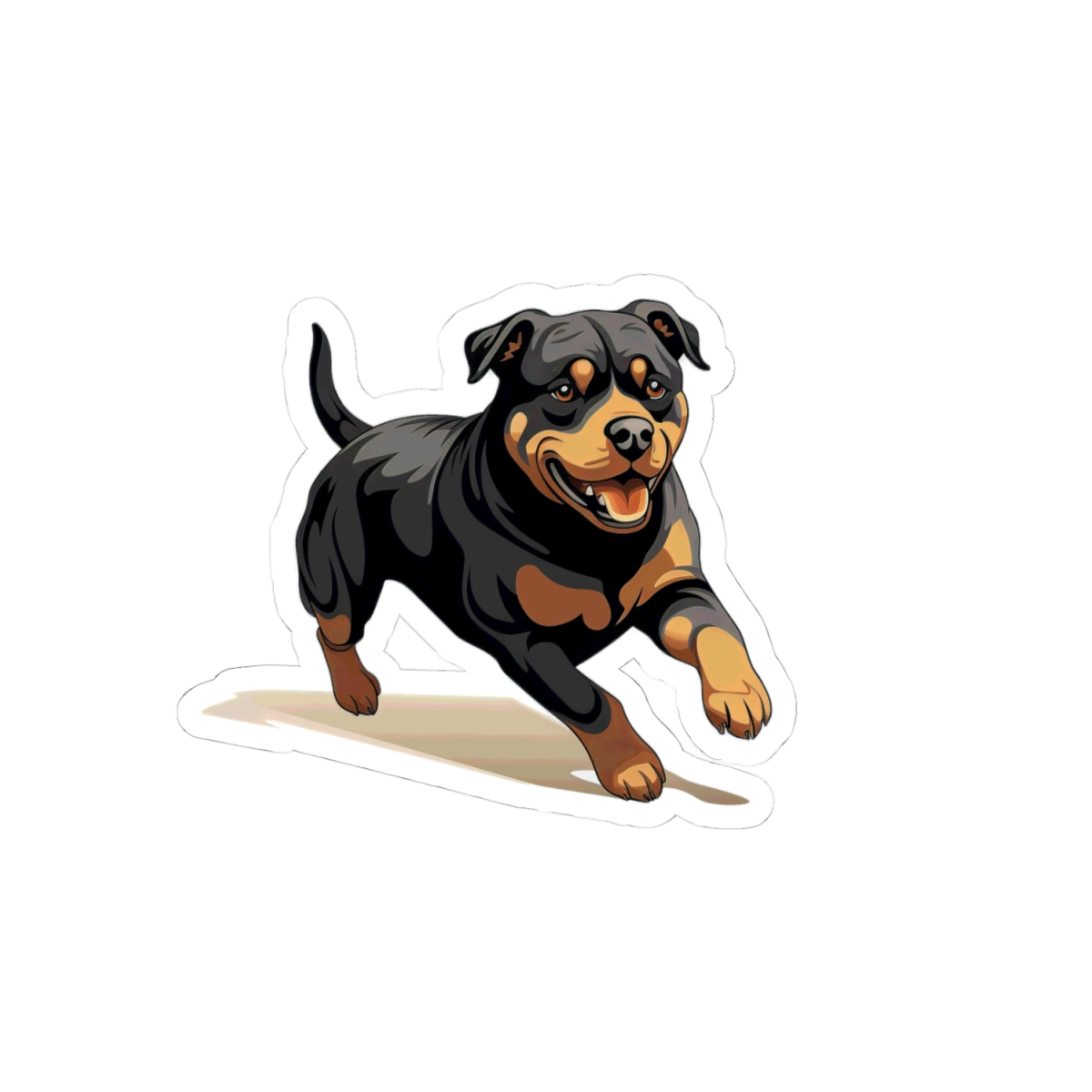 Playful Puppers Rottweiler - Sticker