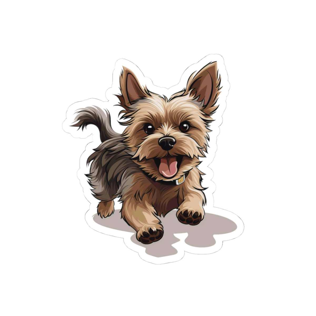 Playful Puppers Yorkshire Terrier - Sticker
