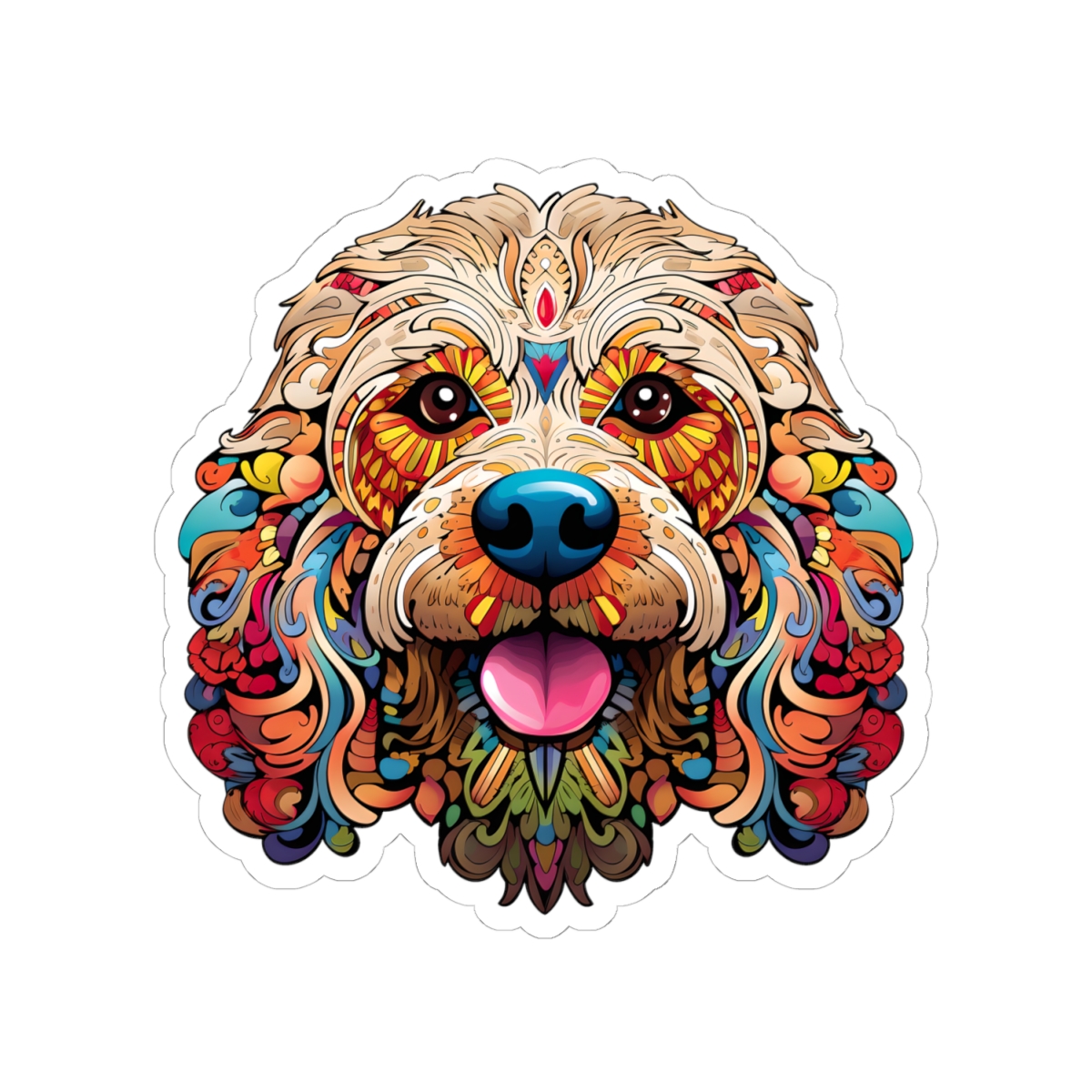 Spirit Animal Goldendoodle - Sticker